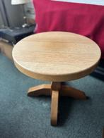 Bijzet tafeltje, Minder dan 55 cm, Gebruikt, Rond, Hout