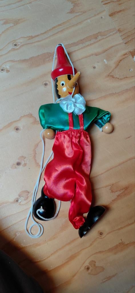 Vintage Pinokkio Marionet, Ophalen of Verzenden, Gebruikt, Overige typen
