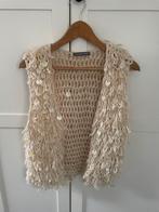 Ibiza style vestje gilet maat M wol, Kleding | Dames, Bodywarmers, Beige, Maat 38/40 (M), Ophalen of Verzenden, Zo goed als nieuw