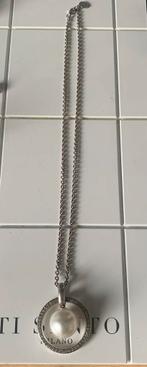 Ti Sento ketting met parelhanger, Verzenden, Gebruikt, Zilver