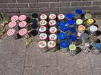 40 glazen potten met deksel, Ophalen of Verzenden, Zo goed als nieuw, Glas, Pot, Bus of Blik