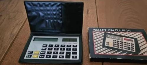 Vintage portomonee rekenmachine -werkt op zonlicht, Diversen, Rekenmachines, Zo goed als nieuw, Ophalen