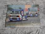 5x Posters: DAF Fina Racing Truck (1996), Verzenden, Auto's