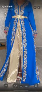 Blauw/goud takshita te koop, Kleding | Dames, Gelegenheidskleding, Maat 38/40 (M), Overige typen, Blauw, Ophalen of Verzenden