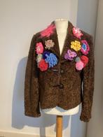 Bruin jasje met kleurrijke details - Maat XL, TENCE, Bruin, Maat 42/44 (L), Ophalen of Verzenden