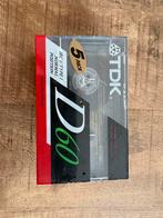 5 TDK D60 Cassettebandjes Nieuw in Verpakking, Cd's en Dvd's, Cassettebandjes, 2 t/m 25 bandjes, Overige genres, Ophalen of Verzenden