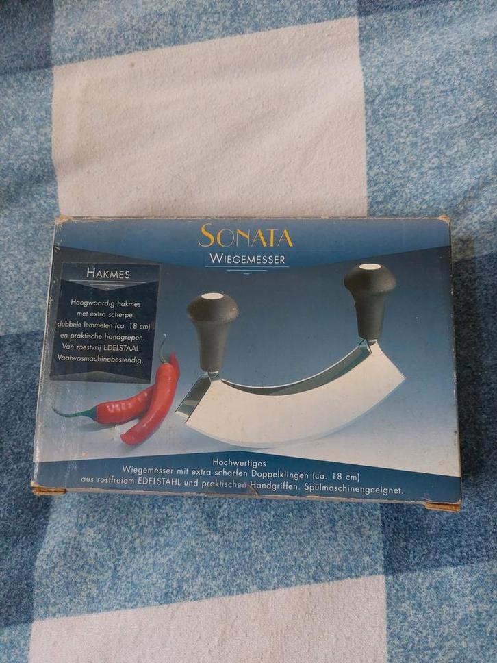Sonata Wiegemesser Hakmes - Nieuw in doos!, Huis en Inrichting, Keuken | Keukenbenodigdheden, Nieuw, Ophalen