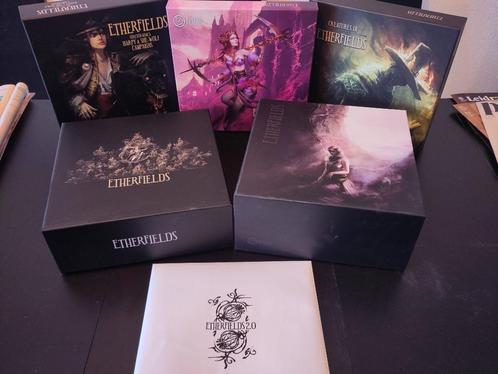 Etherfields: dreamwalker, sundrop minis, sleeves, expansions, Hobby en Vrije tijd, Gezelschapsspellen | Bordspellen, Zo goed als nieuw