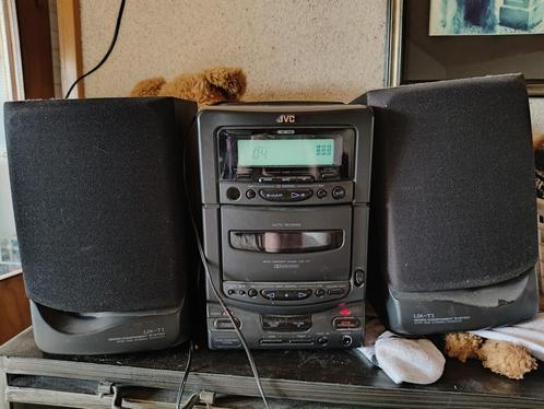 JVC stereo set Ux-T1, let op, Audio, Tv en Foto, Stereo-sets, Gebruikt, Cassettedeck, Tuner of Radio, Speakers, JVC, Microset