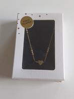 Gold plated ketting met hartje (nieuw in verpakking), Ophalen of Verzenden, Nieuw, Goud, Overige materialen