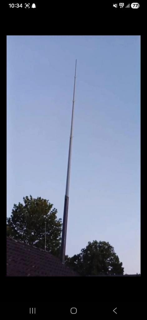 Kokermast Koker mast 5x6, Telecommunicatie, Antennes en Masten, Zo goed als nieuw, Mast, Ophalen of Verzenden