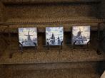 Vintage Smeedijzeren Kapstok met Delfts Blauwe Tegels, Ophalen
