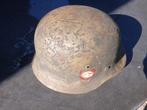 WW2 Duitse politie helm M35 NS64, Verzamelen, Militaria | Tweede Wereldoorlog, Ophalen of Verzenden, Landmacht, Duitsland, Helm of Baret