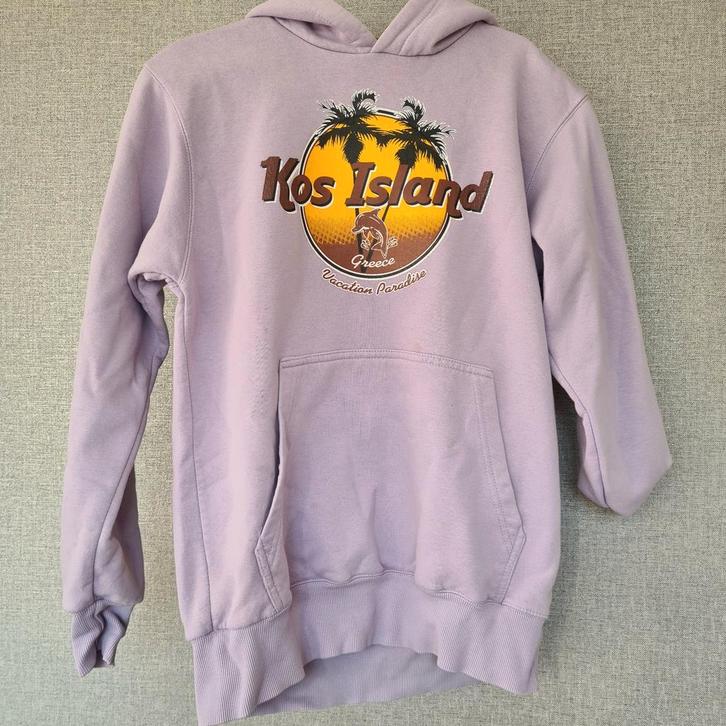 Lila Kos Island hoodie., Kleding | Dames, Truien en Vesten, Gedragen, Paars, Verzenden