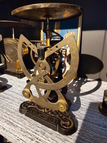 Antieke postweegschaal. Origineel Columbus Bilateraal €39 beschikbaar voor biedingen