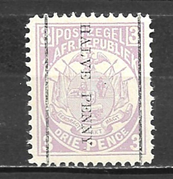 Transvaal 1885 Overdruk HALVE PENNY op 3d pfris, Postzegels en Munten, Postzegels | Afrika, Postfris, Zuid-Afrika, Verzenden