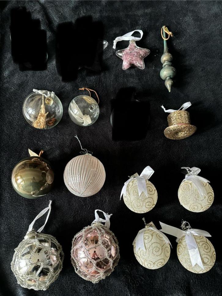 Riviera Maison kerstballen kerst ornamenten 13 stuks, Diversen, Kerst, Gebruikt, Ophalen of Verzenden