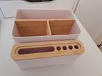 Bureau organizer/ pennenhouder/ bamboo wit, Ophalen of Verzenden, Zo goed als nieuw