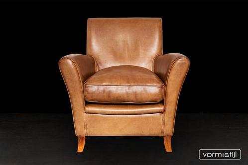 BAXTER Oxfordine clubfauteuil, Huis en Inrichting, Fauteuils, Zo goed als nieuw, Leer, 75 tot 100 cm, 75 tot 100 cm, Ophalen of Verzenden