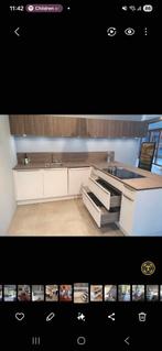 4 Moderne NOLTE keukenkasten, inclusief verlichting - Nieuw, Wit, Hoekkeuken, Ophalen of Verzenden, Zo goed als nieuw