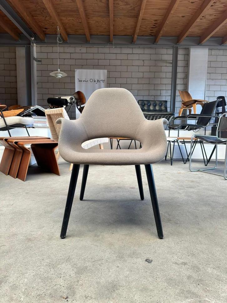 Vitra Organic fauteuil (laag model), Huis en Inrichting, Fauteuils, Gebruikt, Hout, 50 tot 75 cm, Minder dan 75 cm, Ophalen