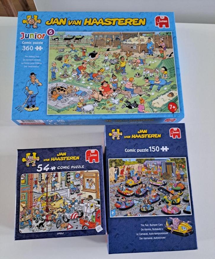 Kleine Jan van Haasteren puzzels, Hobby en Vrije tijd, Denksport en Puzzels, Zo goed als nieuw, Legpuzzel, Minder dan 500 stukjes