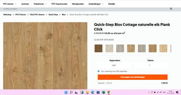 quick step floor designer pvc cottage oak natural beschikbaar voor biedingen
