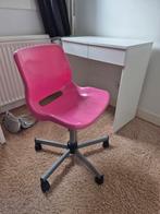 Roze bureaustoel, Huis en Inrichting, Bureaustoelen, Ophalen, Gebruikt, Roze, Bureaustoel