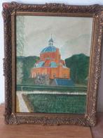 Schilderij op hout. Koepelkerk van Renswoude., Ophalen