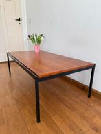 Prachtige vintage salontafel - strak design Gispen teakhout, Ophalen, Gebruikt, 100 tot 150 cm, Teakhout