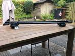 Dakdragers 128cm + 2x Skidragers voor Open Dakrails, Auto diversen, Dakdragers, Ophalen of Verzenden, Gebruikt