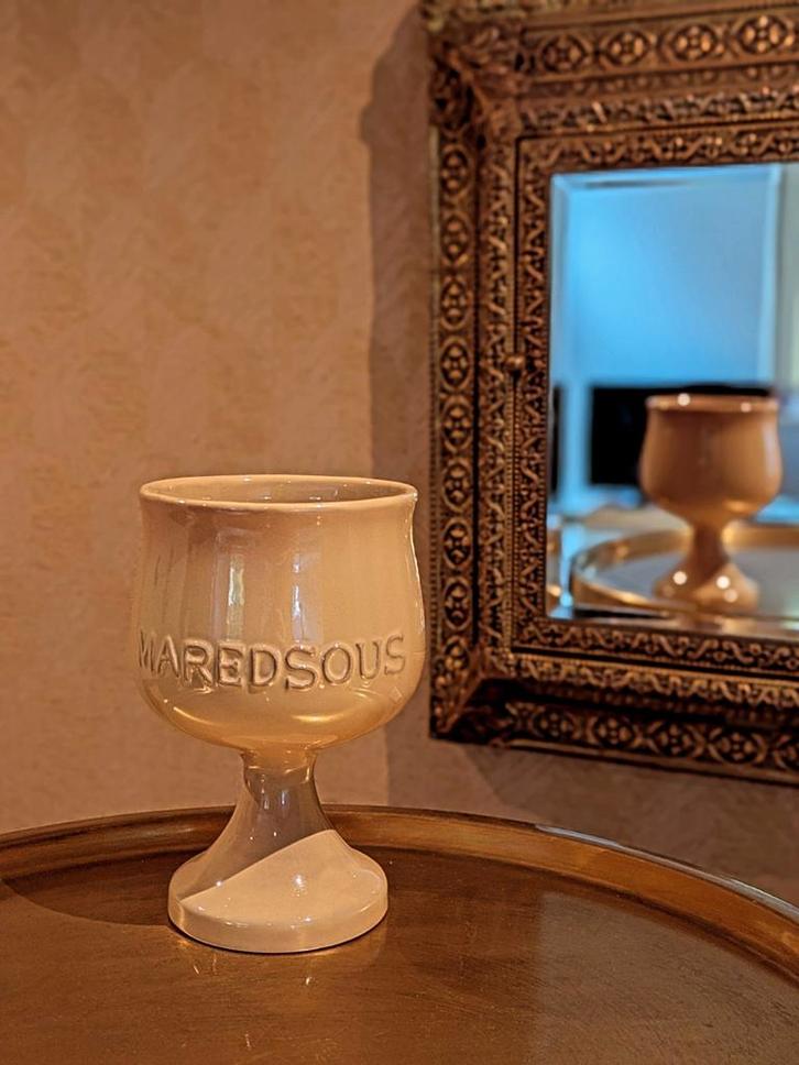 Authentiek Maredsous bierglas, Antiek en Kunst, Antiek | Porselein, Ophalen of Verzenden