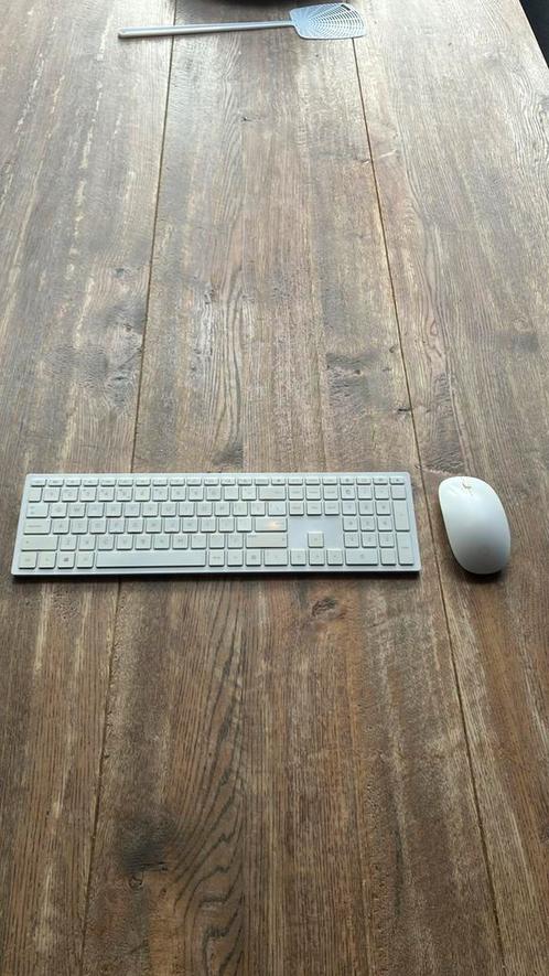 HP Pavilion Draadloos Toetsenbord 600 + Muis – QWERTY – Wit, Computers en Software, Toetsenborden, Zo goed als nieuw, Qwerty, Draadloos