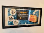 Philips ingelijste reclame 1957 + L4X60BT radio, Antiek en Kunst, Antiek | Tv's en Audio, Ophalen of Verzenden
