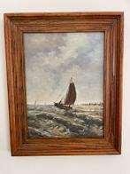 Olieverf schilderij door Jarel Botter op zee, Ophalen of Verzenden