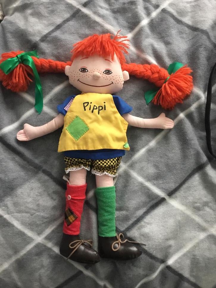 Vintage Pippi Langkous Pop collecters item, Verzamelen, Poppen, Zo goed als nieuw, Pop, Ophalen
