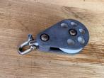 Barton 1 schijfs 63 mm gelagerd met wartel, Ophalen of Verzenden, Gebruikt, Lijn of Blok