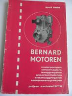 Bernard motoren 1969 catalogus motorpompen etc., Verzenden, Gelezen, Catalogus