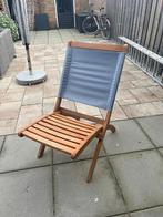 2 Houten Klapstoelen - Gebruikt, Tuin en Terras, Tuinstoelen, Ophalen, Gebruikt, Hout, Inklapbaar