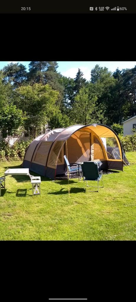 Eurotrail Alabama Alu BTC. Katoenen 4 persoons tent., Caravans en Kamperen, Tenten, Gebruikt, Ophalen