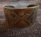 Vintage Koperen Manchetarmband Native American Stijl, Sieraden, Tassen en Uiterlijk, Armbanden, Ophalen of Verzenden, Gebruikt