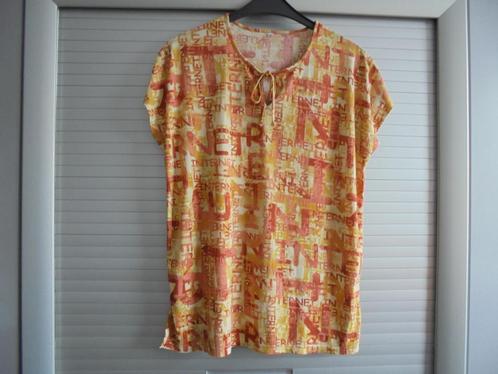 top oranje maat 46, Kleding | Dames, Tops, Gedragen, Maat 46/48 (XL) of groter, Oranje, Zonder mouw, Ophalen of Verzenden