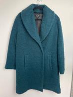Zilch Amsterdam zeegroene boucle manteljas wolmix M, Kleding | Dames, Jassen | Winter, Ophalen of Verzenden, Zo goed als nieuw