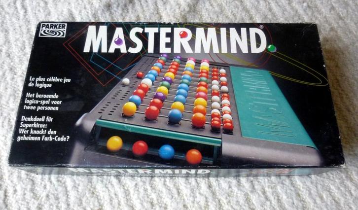 Mastermind - Parker 4 codes - zo goed als nieuw, Hobby en Vrije tijd, Gezelschapsspellen | Bordspellen, Zo goed als nieuw, Een of twee spelers