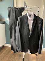 Heren pak zwart inclusief wit overhemd, Maat 48/50 (M), Ophalen of Verzenden, Zo goed als nieuw, Zwart