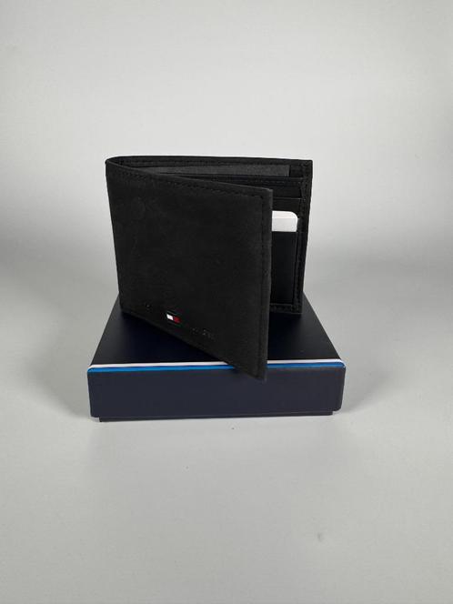 Tommy Hilfiger Leather Wallet – Black, Sieraden, Tassen en Uiterlijk, Portemonnees, Nieuw, Overige merken, Zwart, Verzenden
