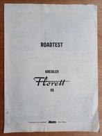 Kreidler  Roadtest  Florett  RS., Fietsen en Brommers, Handleidingen en Instructieboekjes, Gebruikt, Ophalen of Verzenden