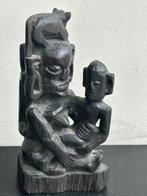 Oud houtsnijwerk Afrikaanse kleine levensboom 15.5 cm, Antiek en Kunst, Ophalen of Verzenden