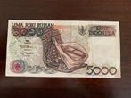 Indonesie: 5000 Rupiah bankbiljet, Postzegels en Munten, Bankbiljetten | Azië, Los biljet, Zuidoost-Azië, Ophalen of Verzenden