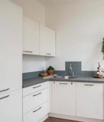 Volledige Keuken (geen apparatuur, zelf demonteren), Huis en Inrichting, Keuken | Complete keukens, Ophalen, Wit, Hoekkeuken, Onbekend